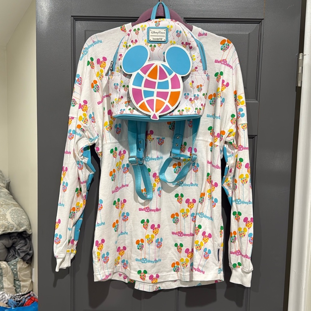Disney vault collection spirt jersey size medium matching loungefly backpack